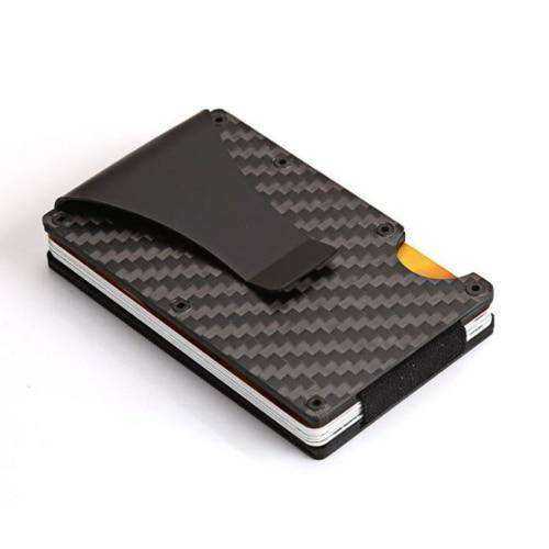 Unisex Wallet Blocking Portable ID Card Holder Clip