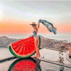 Watermelon Pineapple Cactus Inflatable Swimming Pool Float Mattresses