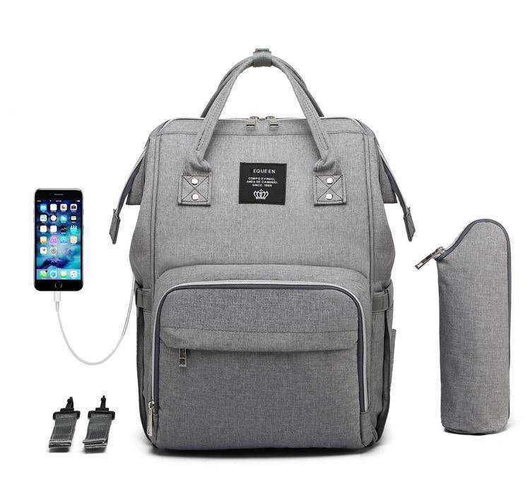 USB Design Waterproof Large Capacity Mummy Diaper Baby Care Pregnant Backpack