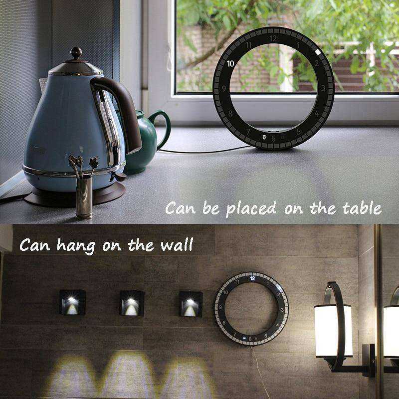 USB LED Digital Wall Clock Modern Design