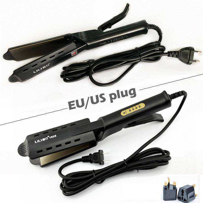 110-240V Professional Ceramic Hair Straightening Iron Temperature Control