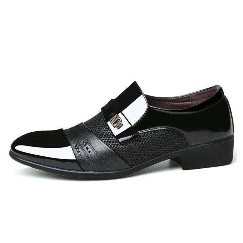 Luxury Men's Formal Dress Leather Flat Shoes