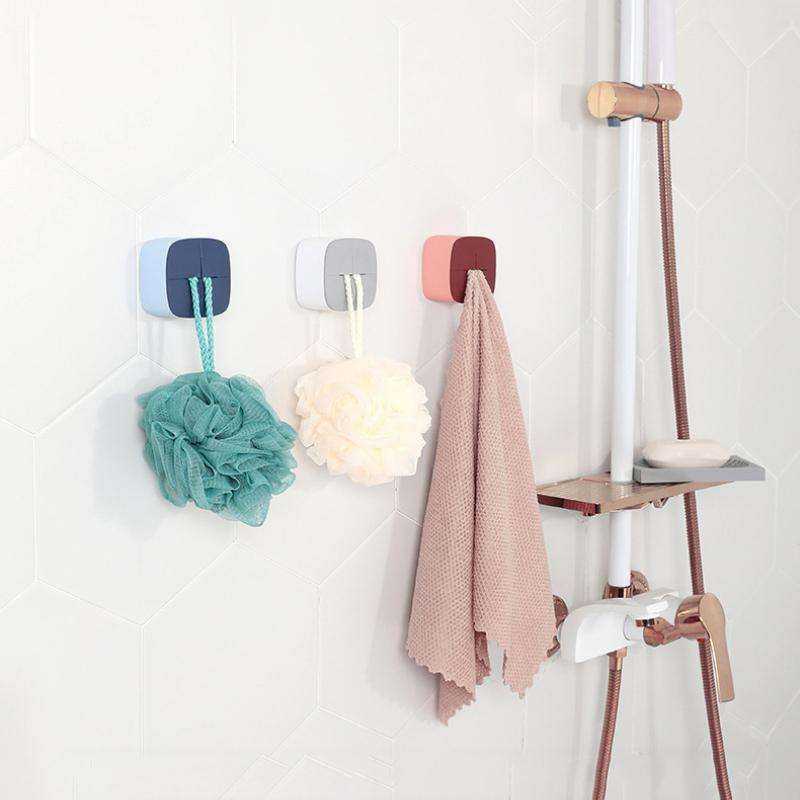 Towels Wash Cloth Clip Hooks Wall Mount Organizer