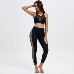 High Waisted Bum Scrunch Mesh Patchwork Workout Leggings