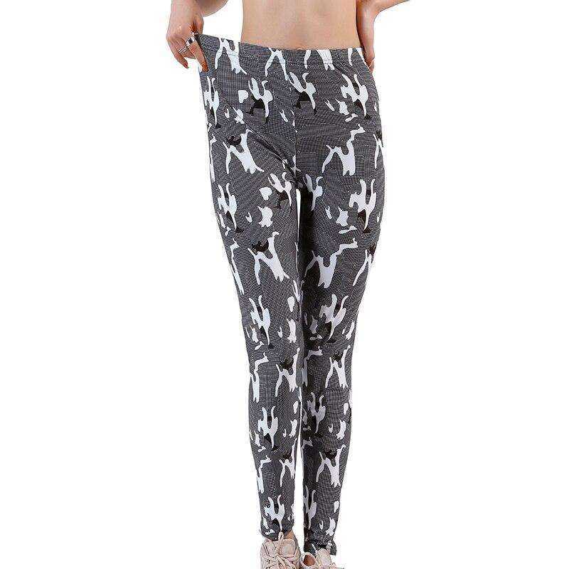 Women Comic Cartoon Printed  High Stretch Punk Rock Leggings