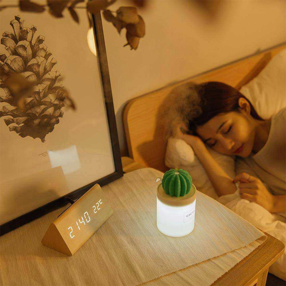 USB Portable Ultrasonic Cool Mist Humidifier Soft Warm LED Night Light
