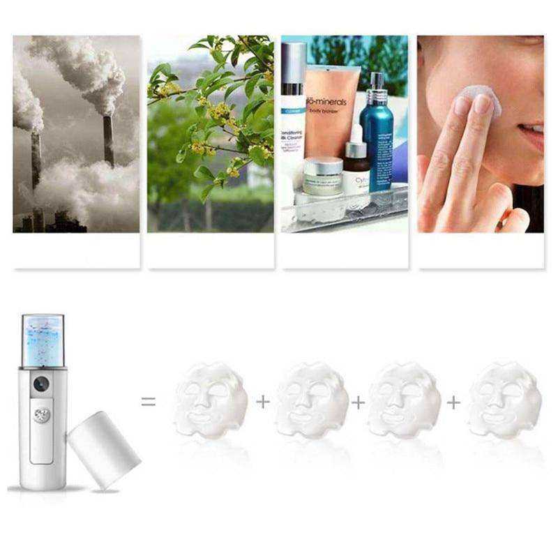 Portable Nano Moisturizing Mist Machine Sprayer Hydrating Facial Ionizer