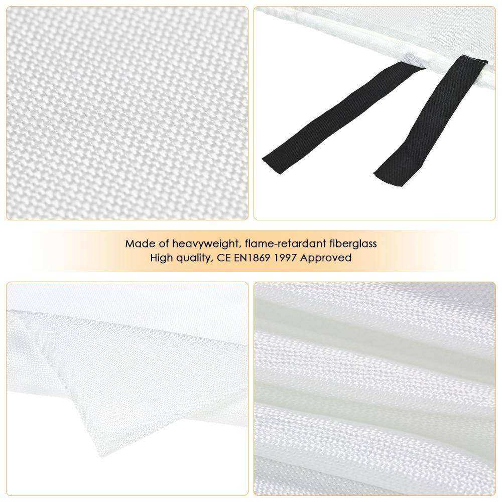 Fire Blanket Fiberglass Sealed Retardant Emergency