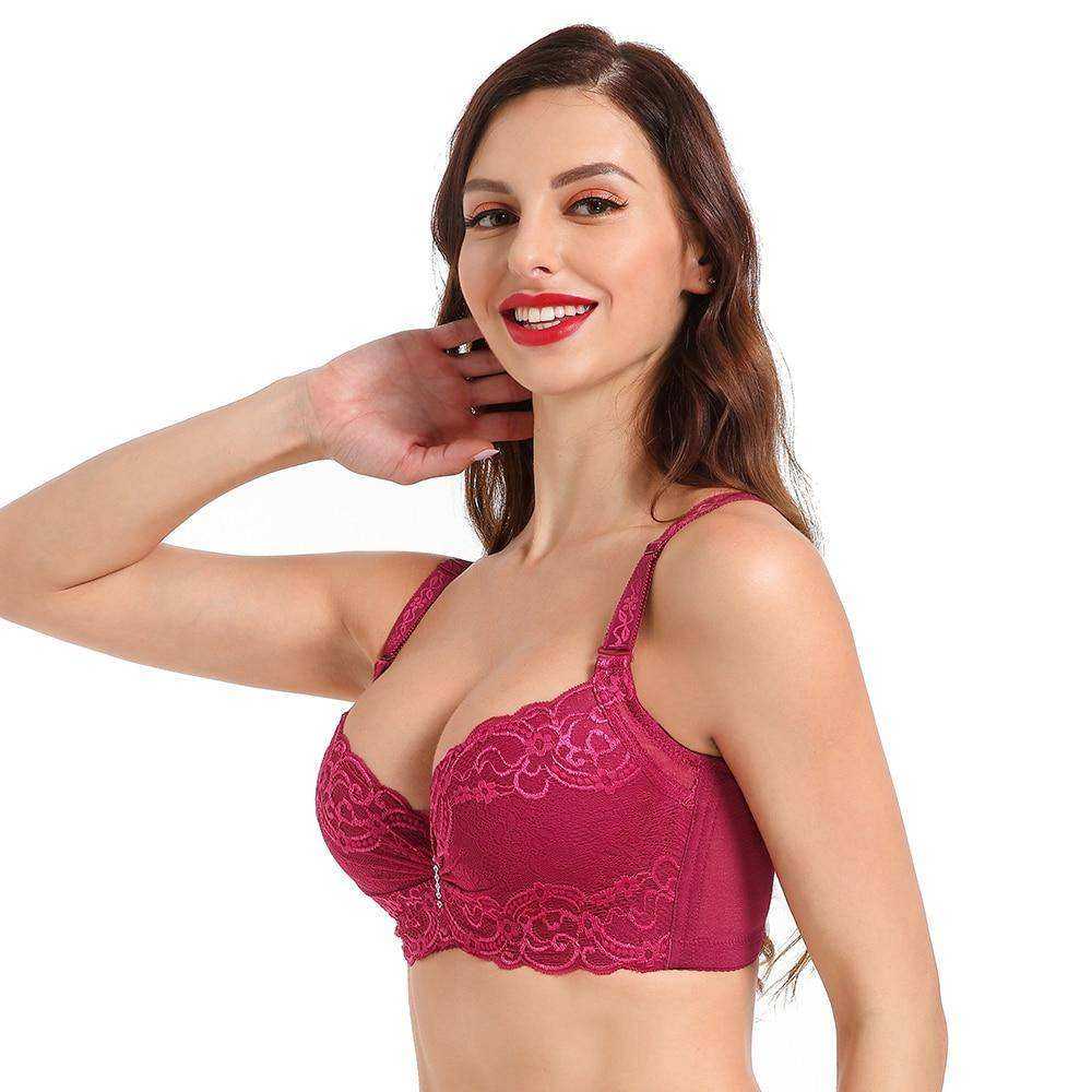 Women Big Large Size Push Up Bras Bralette Lace Intimates Sexy Lingerie Undrwear