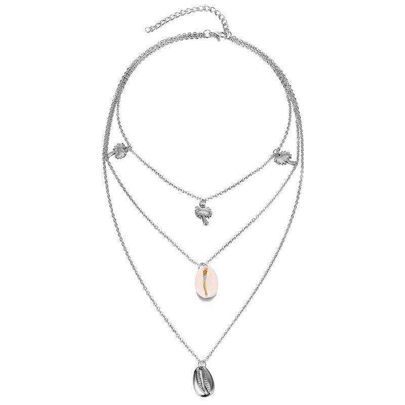 Women Charm Conch Seashell Collar Choker Beach Boho Summer Necklaces