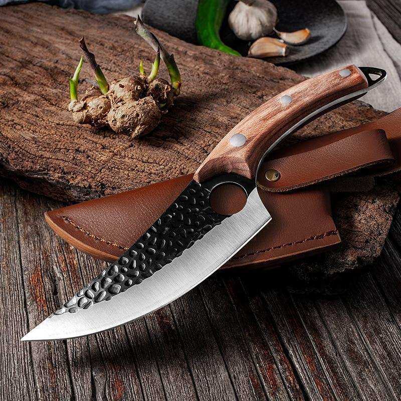 Forged Stainless Steel Kitchen Butcher Knife