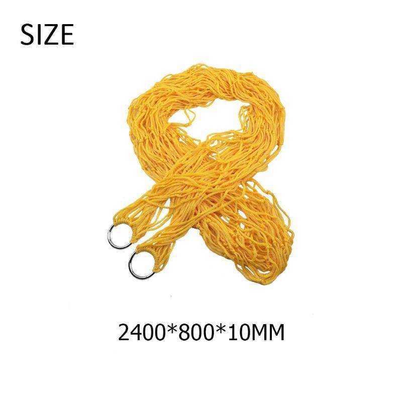 Nylon Hammock Yard Outdoor Travel Hanging Mesh Net Sleeping Bed