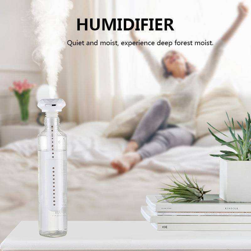 USB Portable Air Humidifier Diamond Bottle Aroma Diffuser Mist Maker