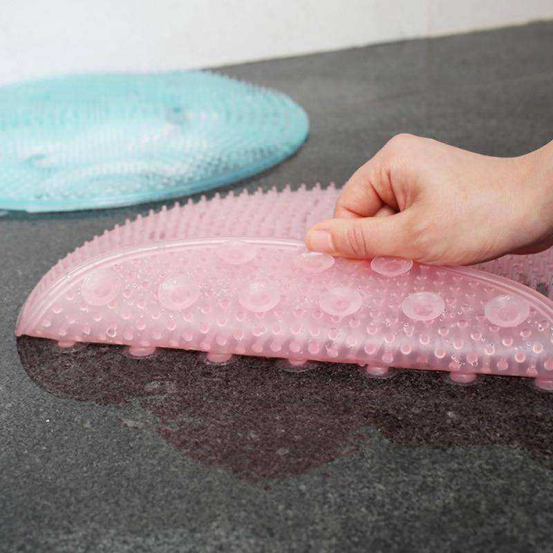 Silicone Bath Brush Massager Anti-Skid Pad Bath Mats