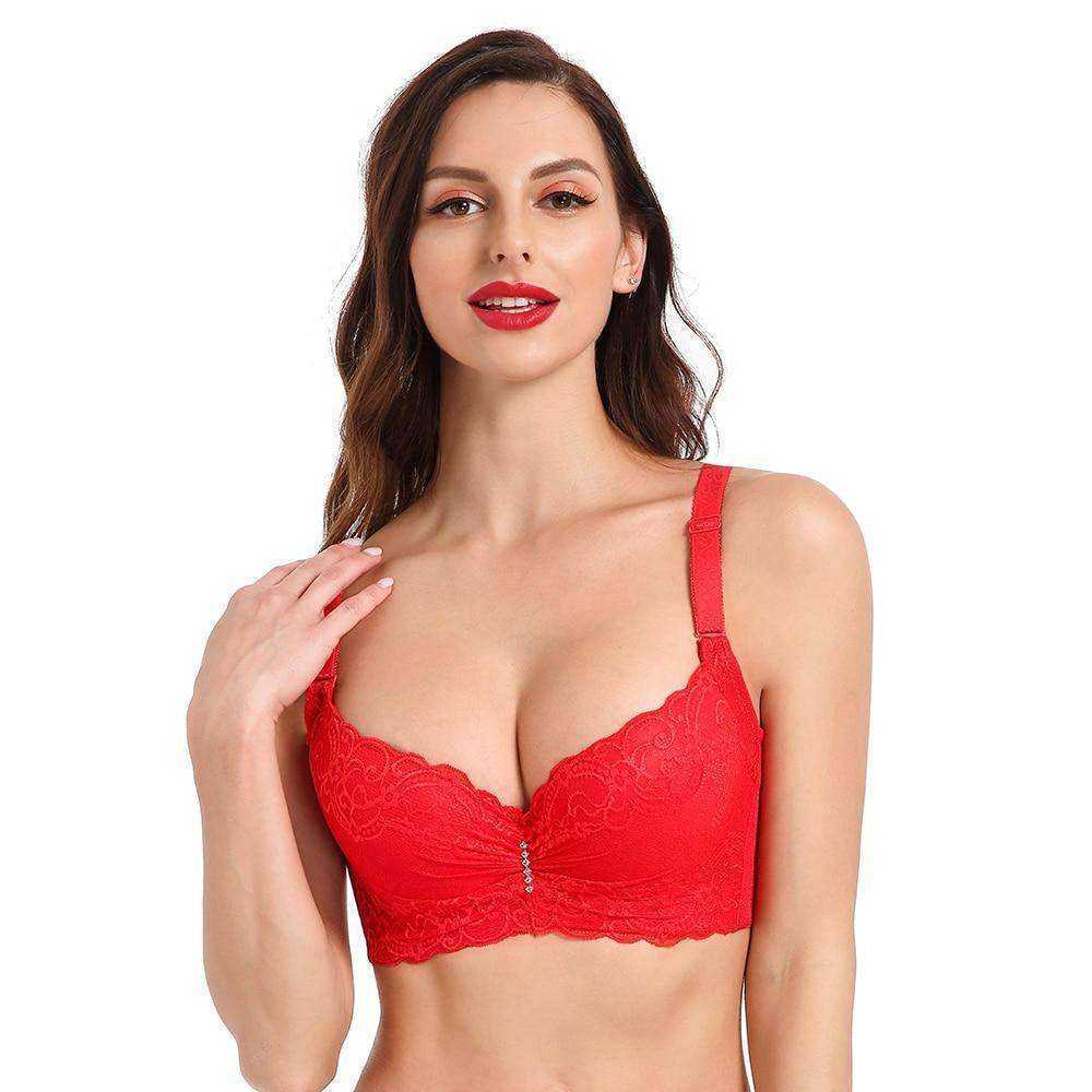 Women Big Large Size Push Up Bras Bralette Lace Intimates Sexy Lingerie Undrwear