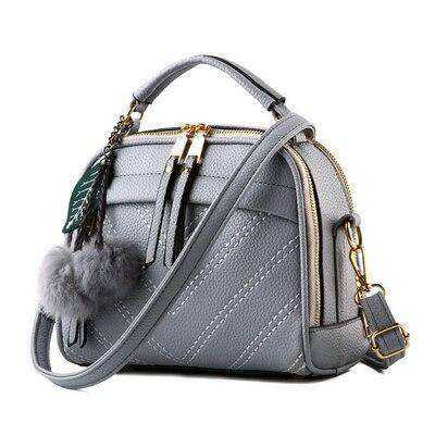 New Spring Inclined Leather Shoulder Bag