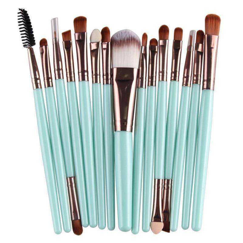 15 Pcs Adorable Cosmetic Makeup Brush Set