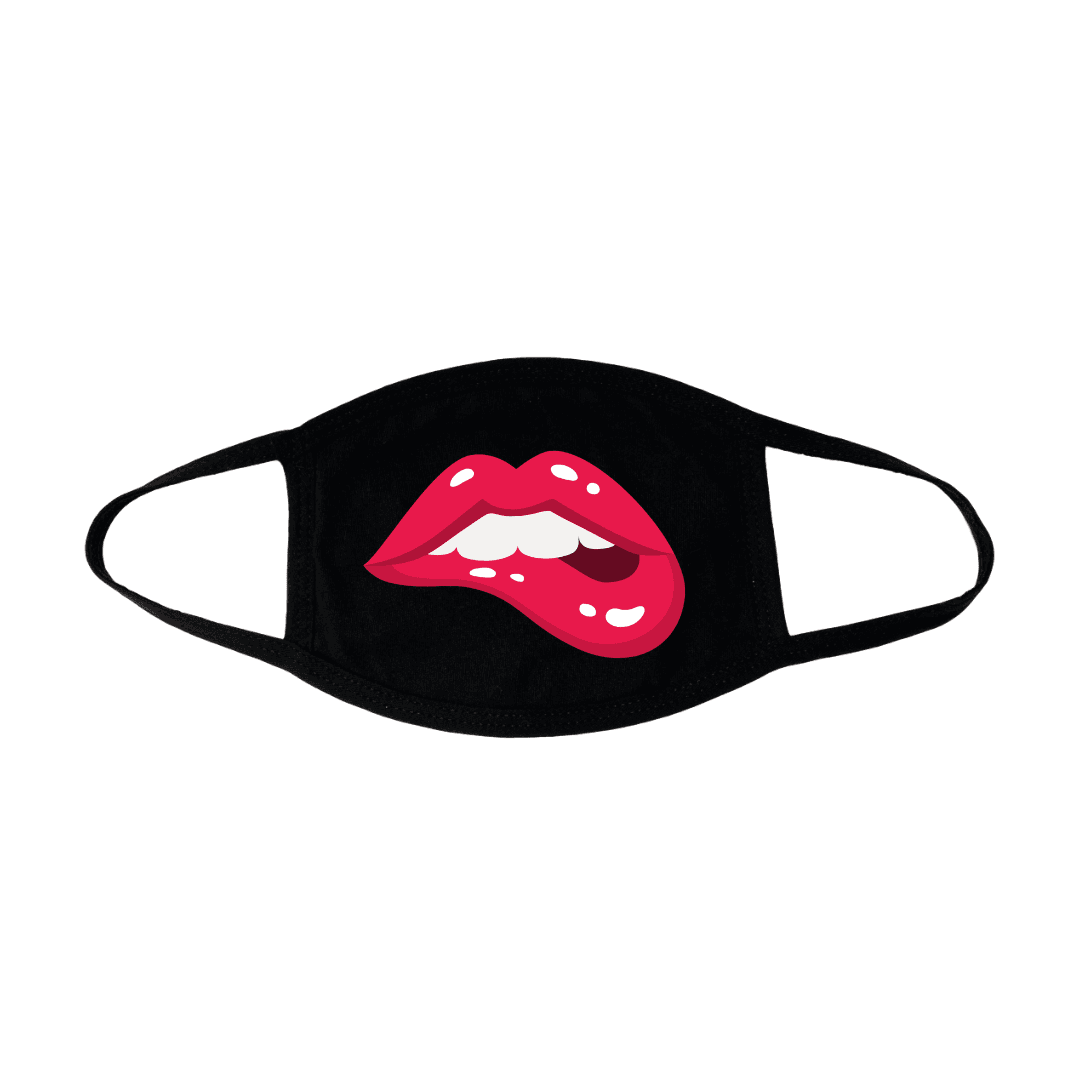 Printed Yummy Lips Face Mask