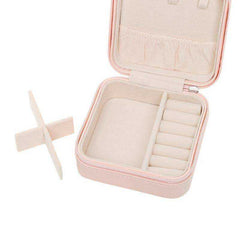 Portable Jewelry Box Storage Organizer Earring Holder