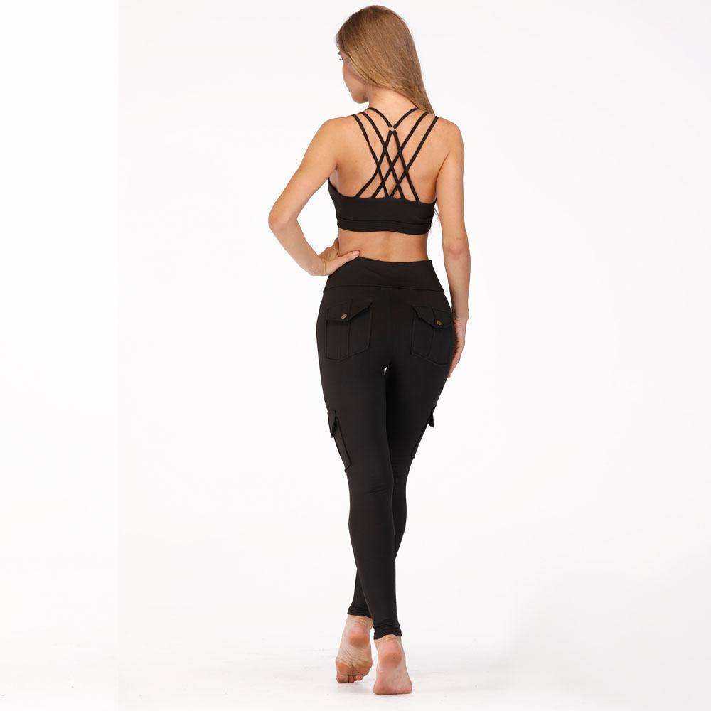 Cargo Pocket Style Push up Leggings