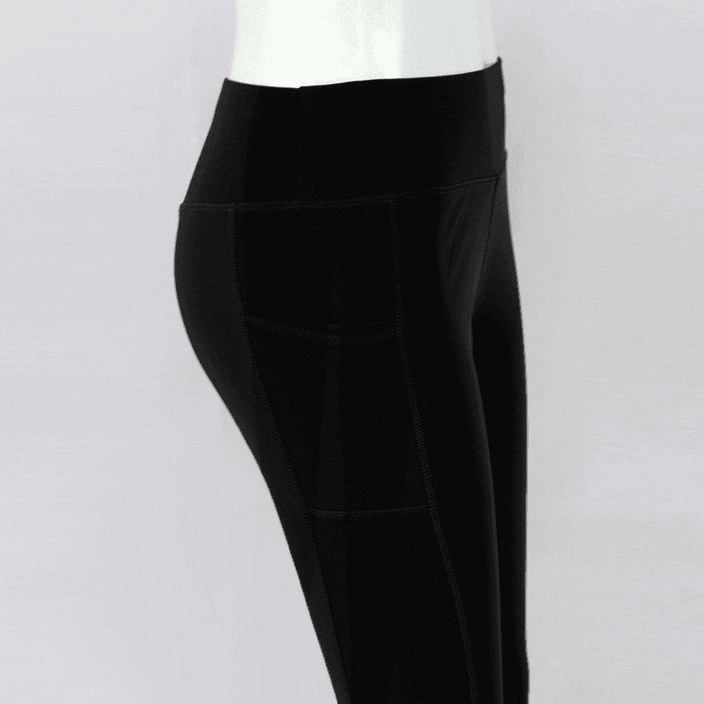 Elastic High Waist Push Up Leggings With Pocket