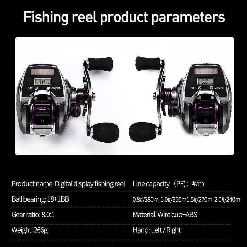 Electronic Digital Display Baitcasting Fishing Reel Counter
