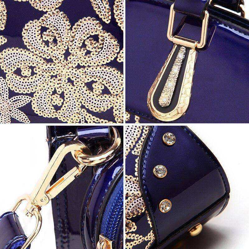 Glitter Sequin Flower Aesthetic Handbags