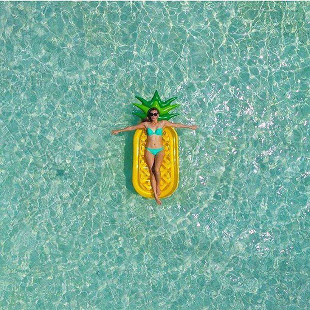 Inflatable Pineapple Swimming Pool Float Raft for Adults and Kids