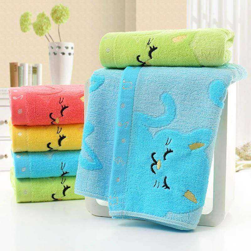 Bamboo Fiber Music Cat Soft Towel