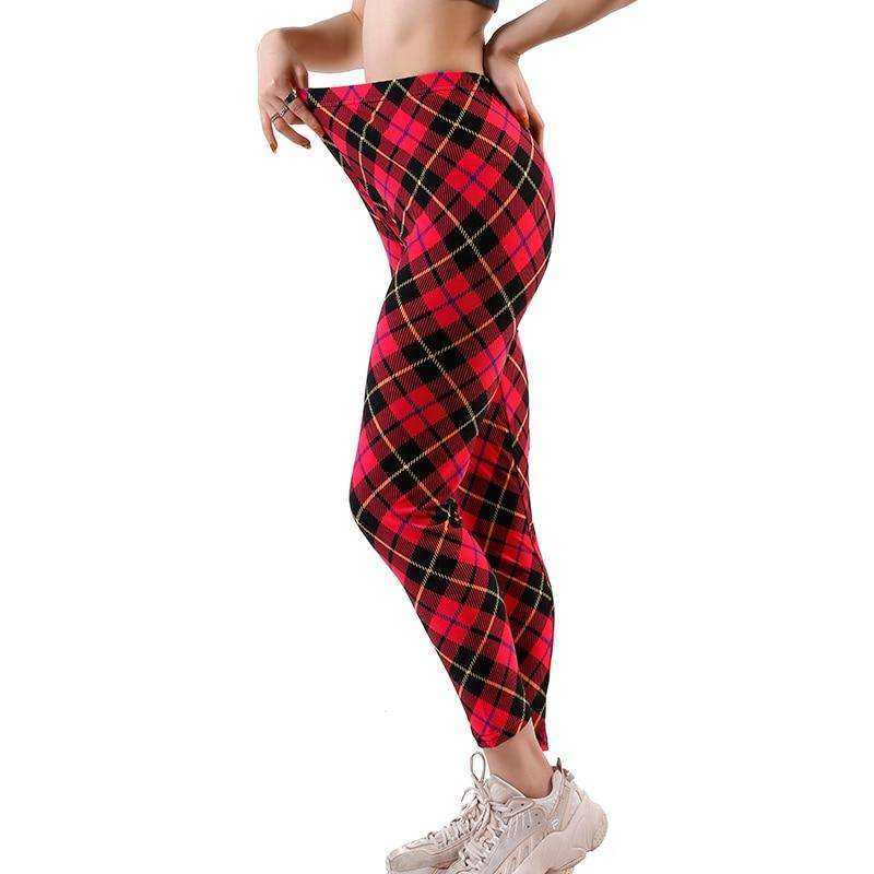 Women Comic Cartoon Printed  High Stretch Punk Rock Leggings