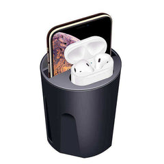 Fast Wireless Car Charger Insert Cup Holder
