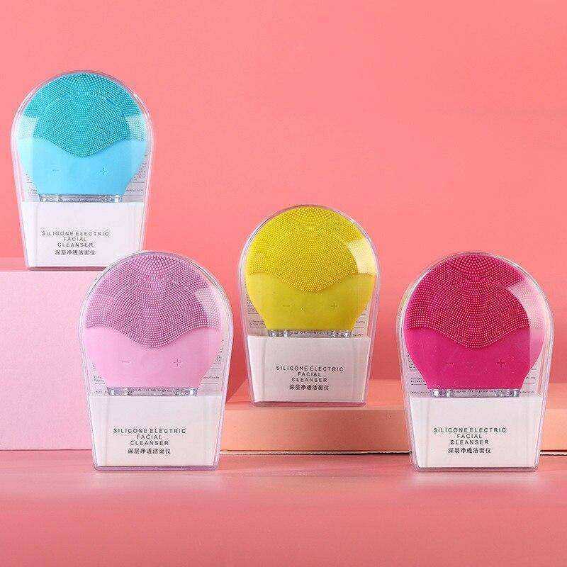 Facial Silicone Shrinking Pores Oil-control Electric Cleansing Brush