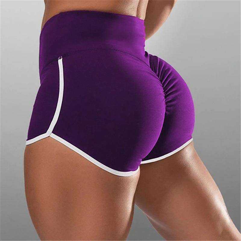 Women New Summer High Waist Push Up Elasticated Seamless Fitness  Sport  Gym  Short Leggings