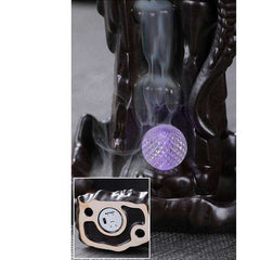 Awakening Dragon LED Ceramic Waterfall Smoke Incense Burner