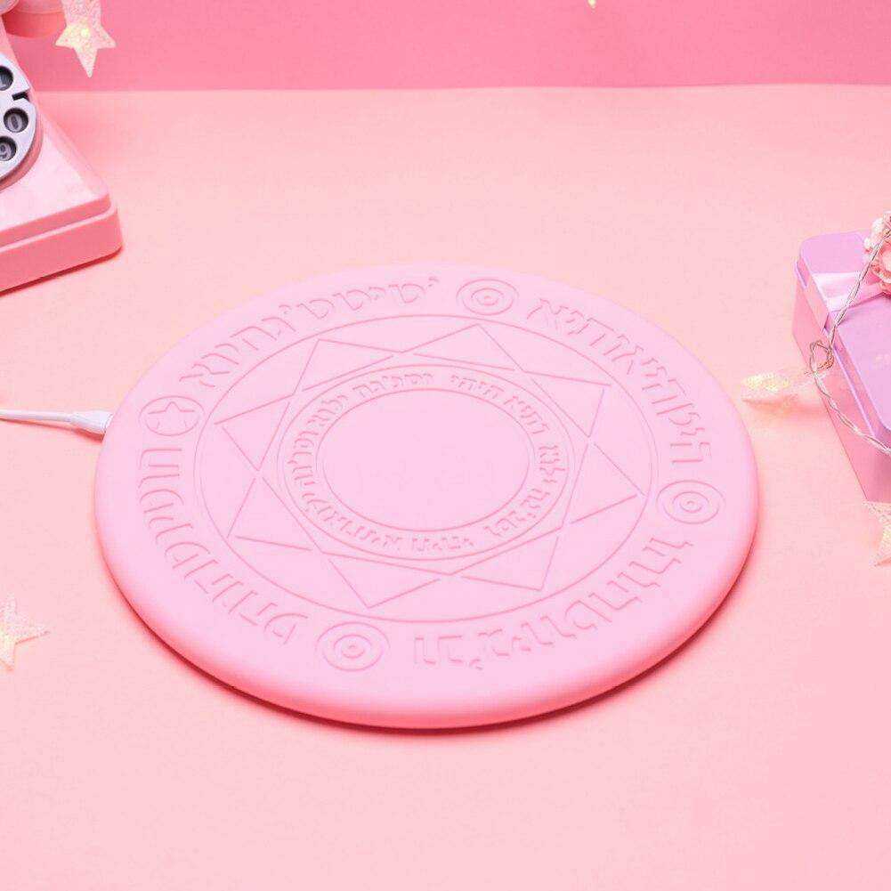 Pink Aesthetic Glowing Wireless Charger