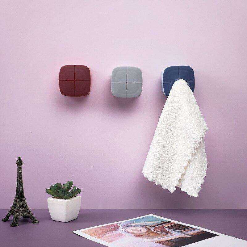 Towels Wash Cloth Clip Hooks Wall Mount Organizer