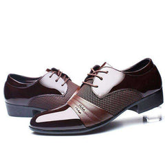 Luxury Men's Formal Dress Leather Flat Shoes