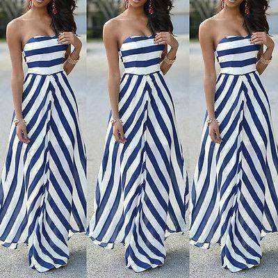 Beautiful Summer Long Sleeveless Dress