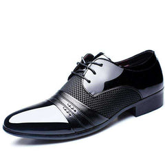 Luxury Men's Formal Dress Leather Flat Shoes