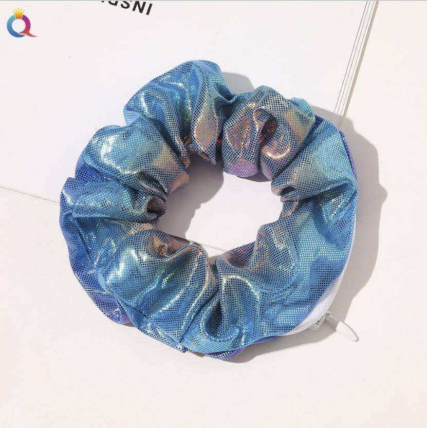 New Korea 2020 Fashion Girls Zipper Headwear Ponytail Holders Hair Accessories