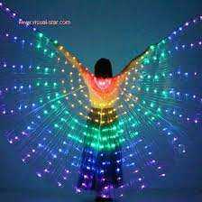 LED Luminous Veil - Rainbow Color Wings Costume