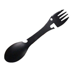 Multifunctional Stainless Steel Knife Fork Knife Spoon Bottle Can Opener Hiking Gear