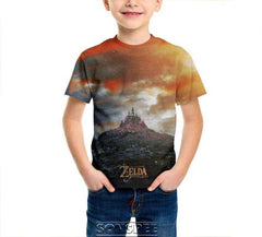 Legend of Zelda Breath of the Wild Kids Casual T-shirts Short