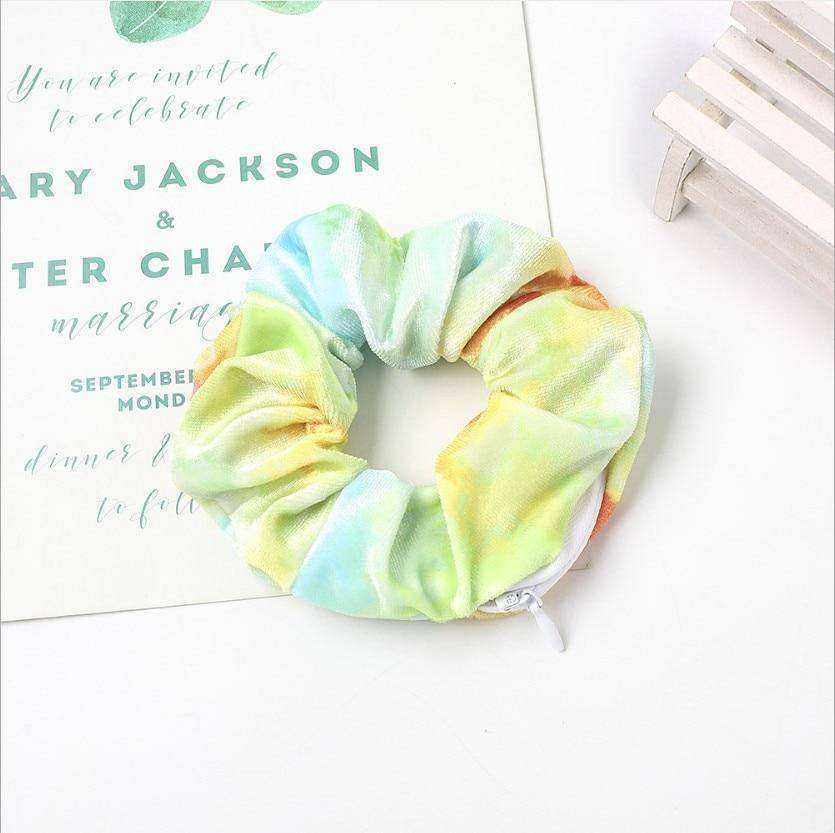 New Korea 2020 Fashion Girls Zipper Headwear Ponytail Holders Hair Accessories
