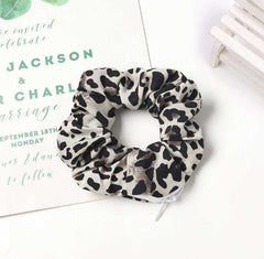 New Velvet Tencel Zipper Pocket Hairband Elastic  Accessories