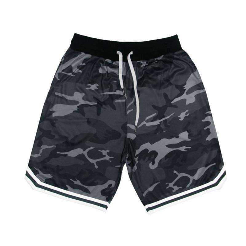 New Men's Fitness Camouflage Sports Shorts