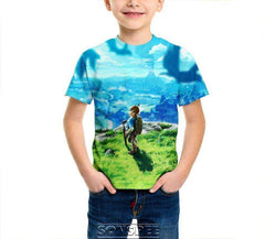 Legend of Zelda Breath of the Wild Kids Casual T-shirts Short