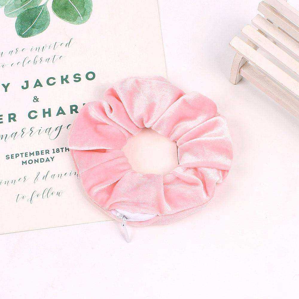 New Korea 2020 Fashion Girls Zipper Headwear Ponytail Holders Hair Accessories