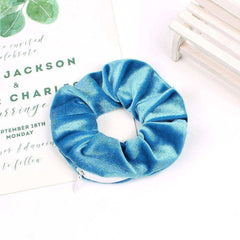 New Korea 2020 Fashion Girls Zipper Headwear Ponytail Holders Hair Accessories