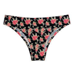 Aesthetic Print Mesh Super Breathable Seamless Women Sexy Panties